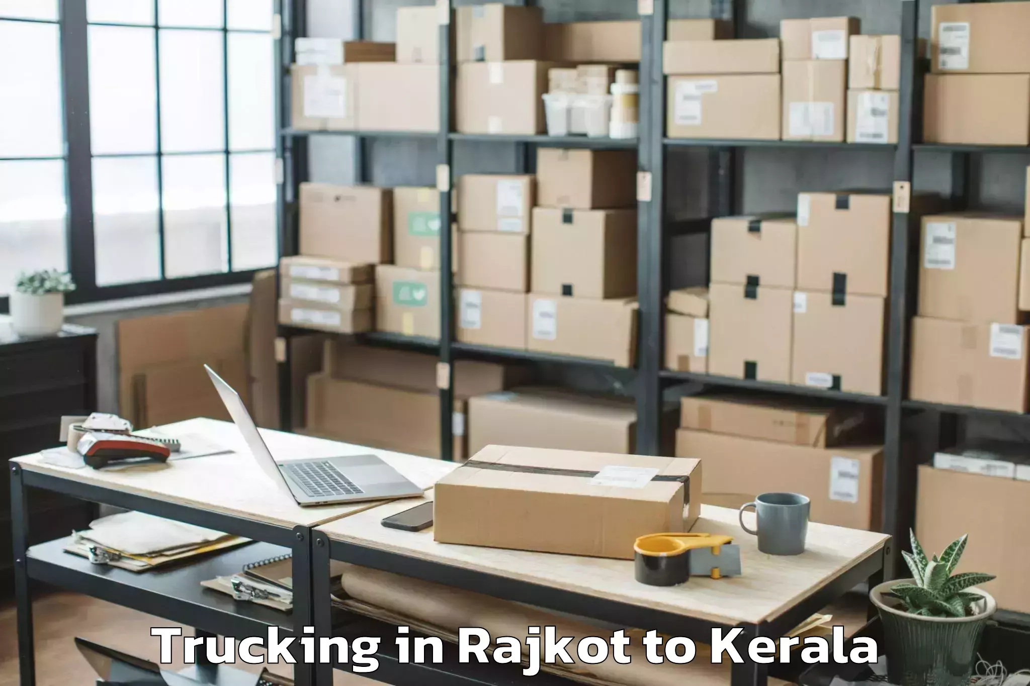 Trusted Rajkot to Thiruvananthapuram Internation Trucking